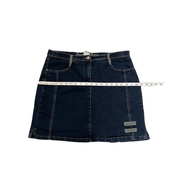SOLD 🔴 Emotions jeans denim skirt with shorts size 11 fits W34 blue - Picture 11 of 13